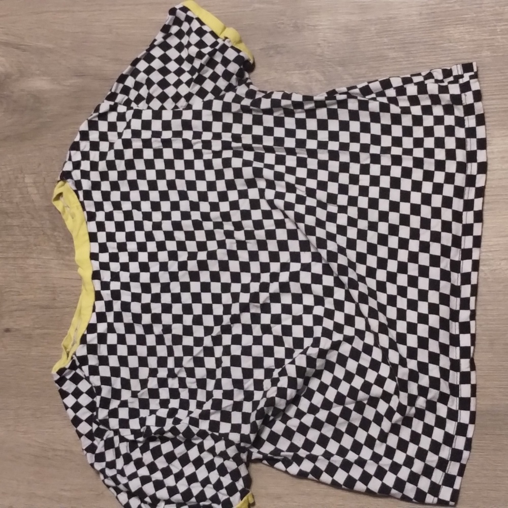 Checkered crop top